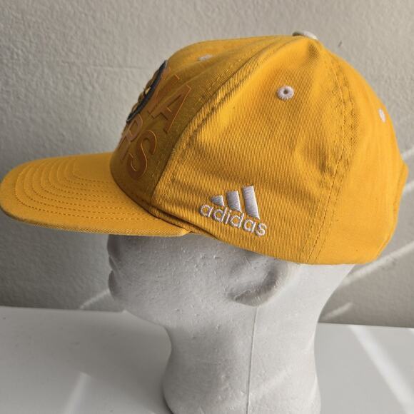 Indiana Pacers NBA Adidas Yellow Baseball Youth Cap Hat Snapback OSFA - Picture 3 of 10